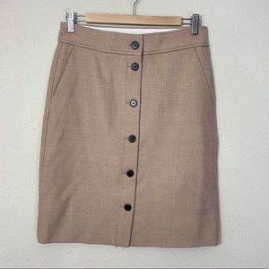 J. Crew Button Double Serge Wool Size 6